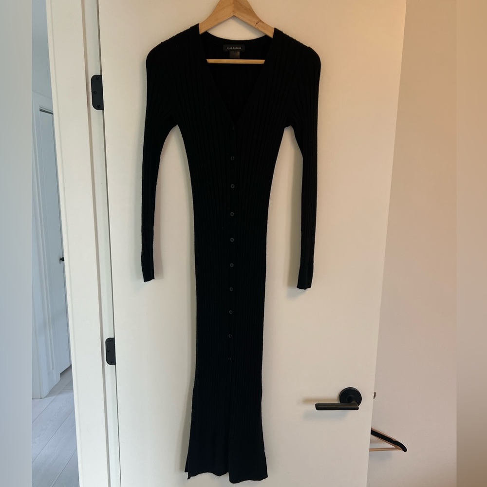 Club Monaco Ribbed Cardigan Dress - Picture 7 of 7